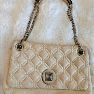Kate Spade Cream Quilted Shoulder Bag